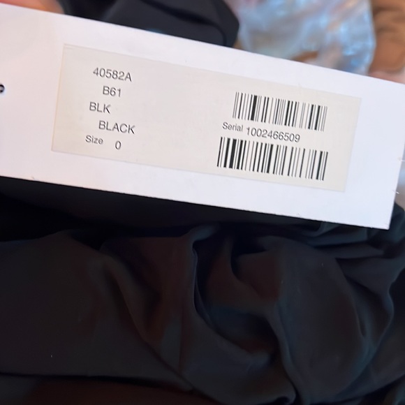 New Jovani 40582 Off the Shoulder High Slit Gown size 0 black - Picture 4 of 6